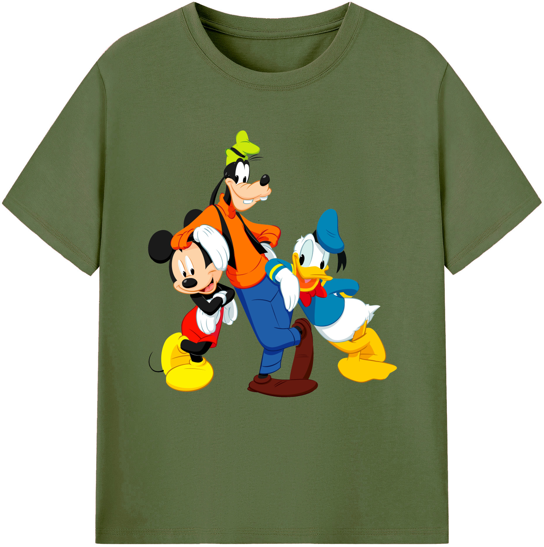 （画像用） ミッキーマウス Mickey Mouse 綿100％半袖Tシャツ（フロントプリント）